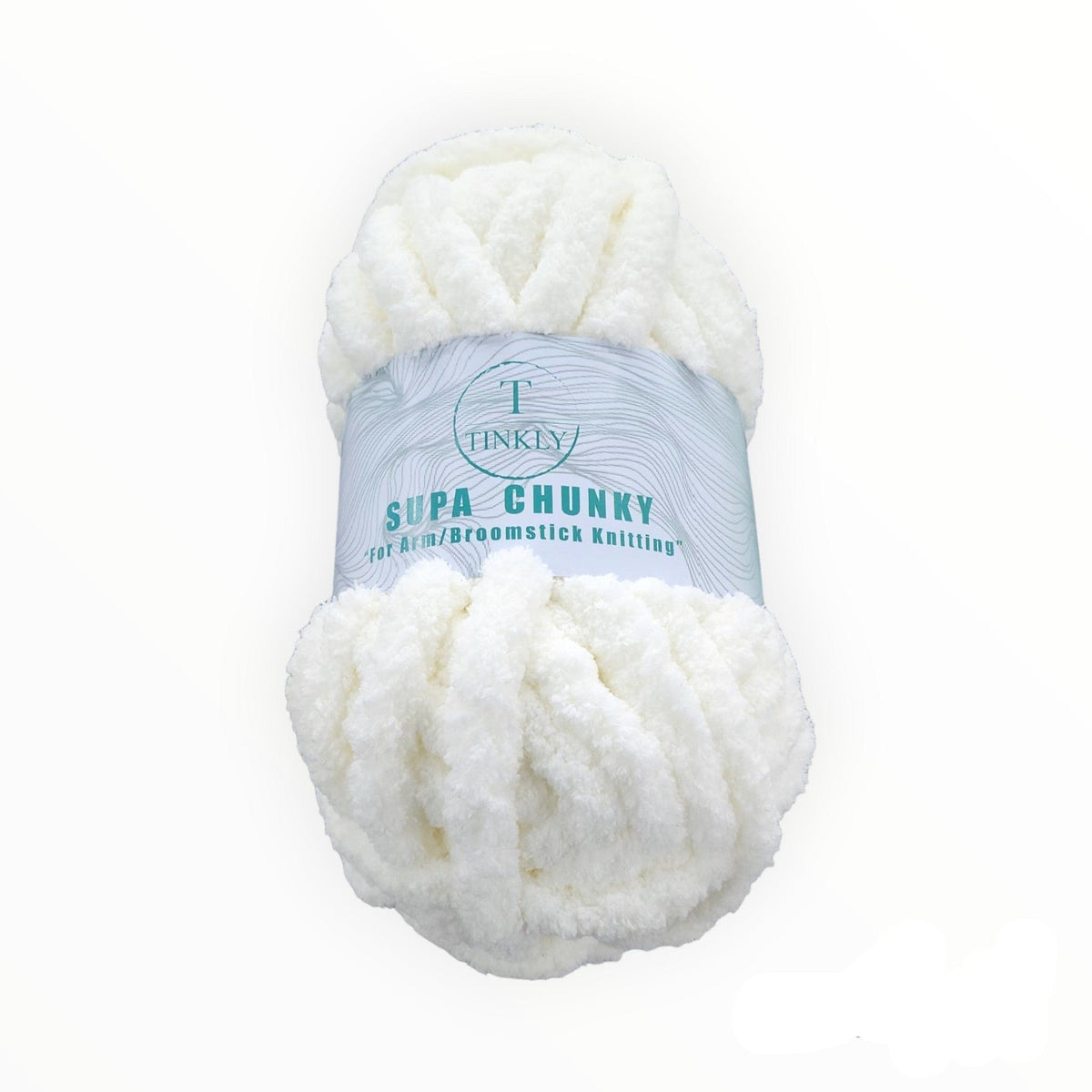 TINKLY Dress Fabrics Tin104a-14 Cream Tinkly Supa Chunky Yarn 250G (7283401523289)