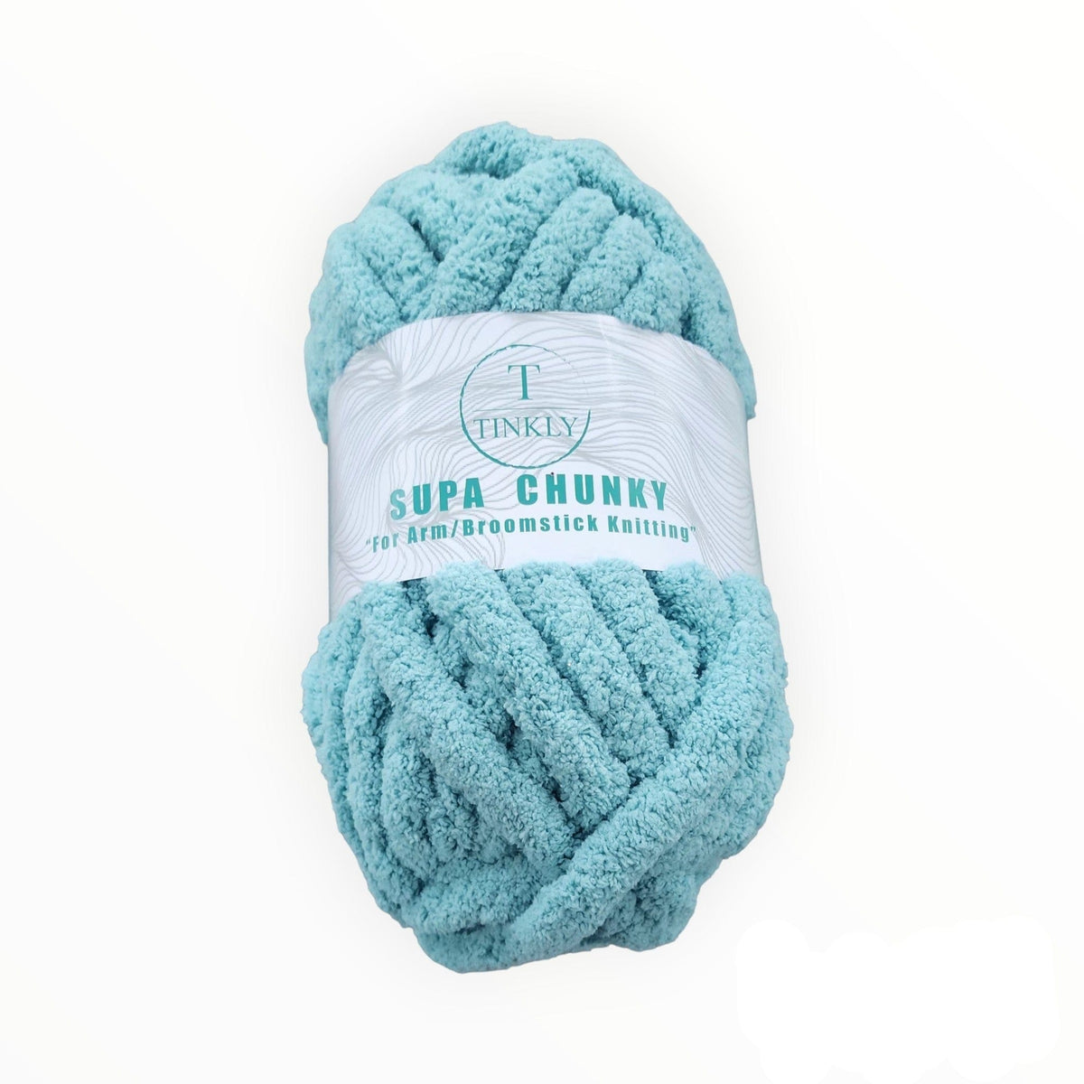 TINKLY Dress Fabrics Tin104a-68 Duck Egg Tinkly Supa Chunky Yarn 250G (7283401523289)