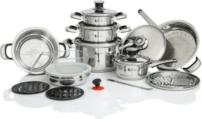 Tissolli POTS Tissolli 21-Piece Crown Stainless Steel Cookware Set