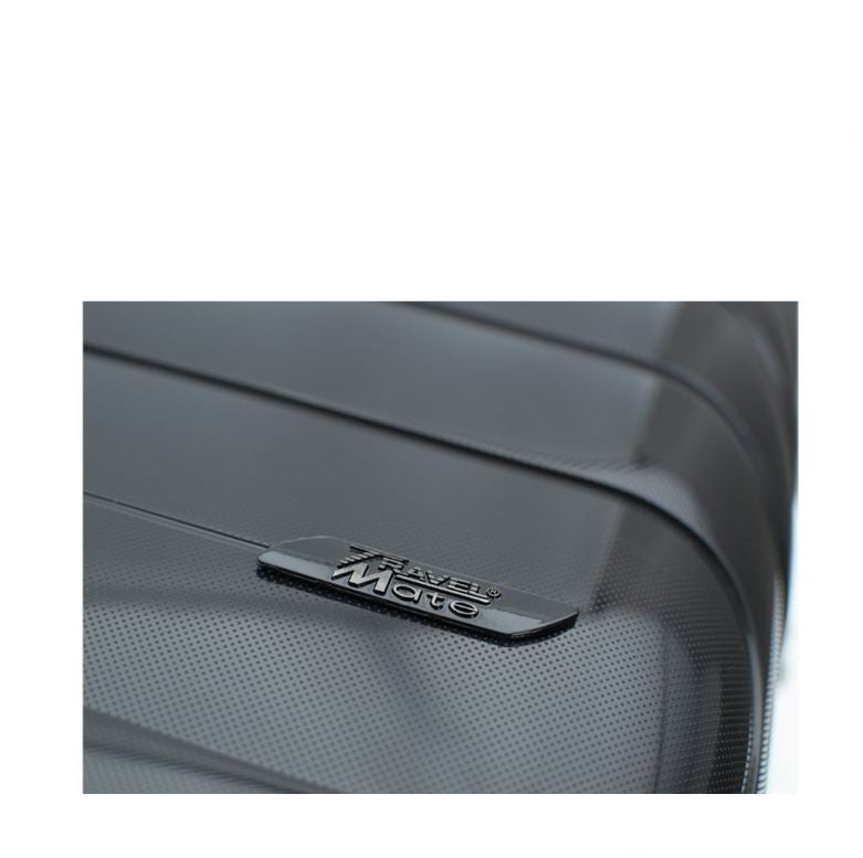 Travelmate Jetini 3 Piece Hard Shell  Luggage Set-Black L-161