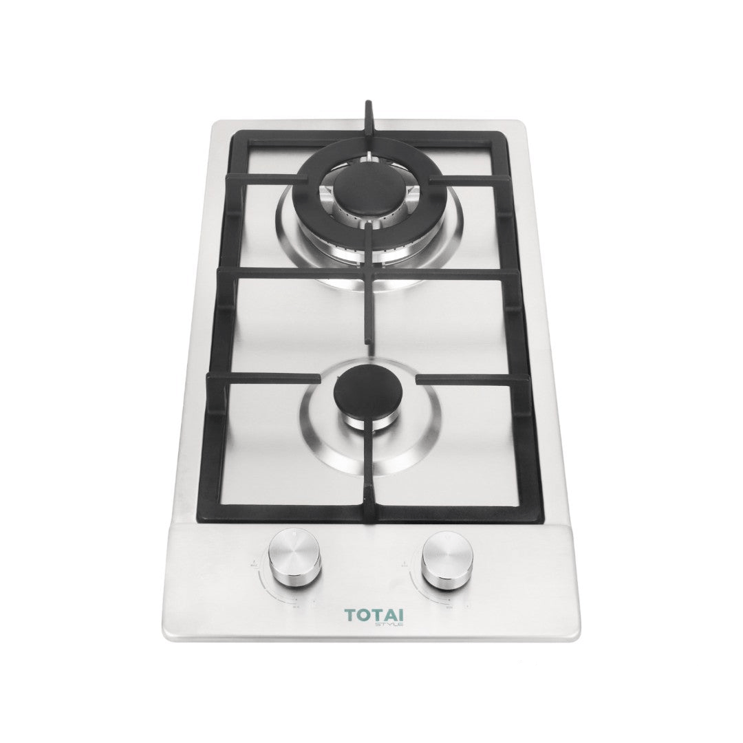 Totai Gas Hob Totai 30CM 2 Burner Stainless Steel Gas Hob 03/TS2BNR (7680154828889)