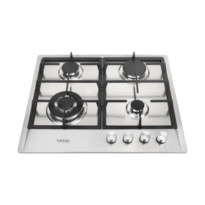 Totai Gas Hob Totai 60cm Stainless Steel 4 Burner Gas Hob 03/TS4BNR-SS (7690817077337)