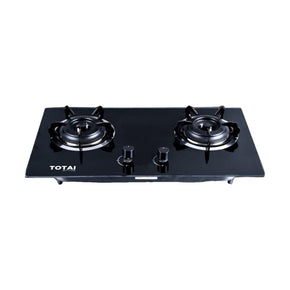 Totai Gas Hob Totai 71cm Black 2 Burner Gas-on-Glass 26/GOG2BNR (7492053172313)