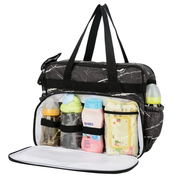Totes Babe BABY BAG Totes Babe Marmol Diaper Bag TB-1009-BKWT (7301204475993)