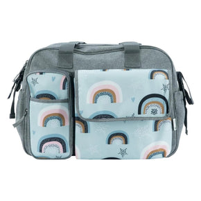 Totes Babe BABY BAG Totes Babe Rainbow Diaper Bag Grey TB-1034-GR (7301209686105)