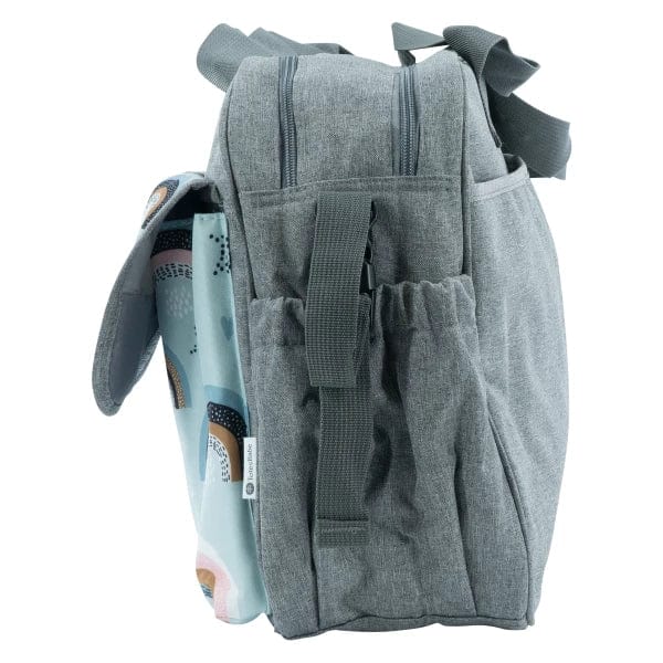 Totes Babe BABY BAG Totes Babe Rainbow Diaper Bag Grey TB-1034-GR (7301209686105)