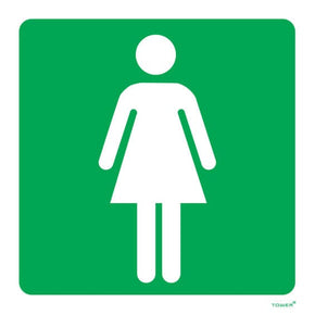 Tower Tech & Office Tower Ladies Toilet Sign Abs 150x150mm (7397171298393)