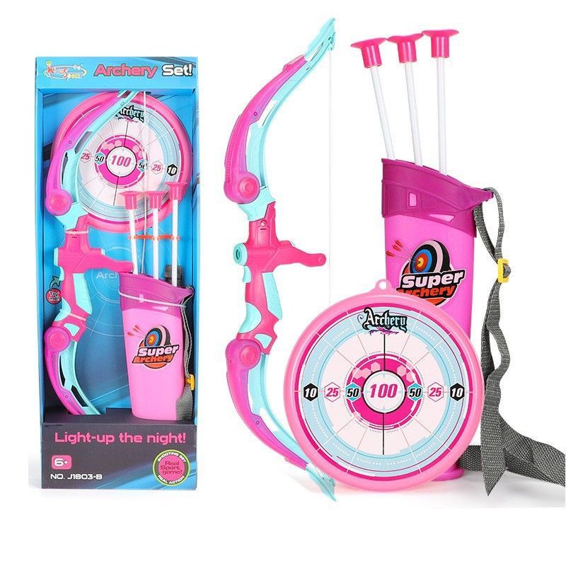 Toys Babies & Kids Kids Bow & Arrow Archery Set Pink J1803-B