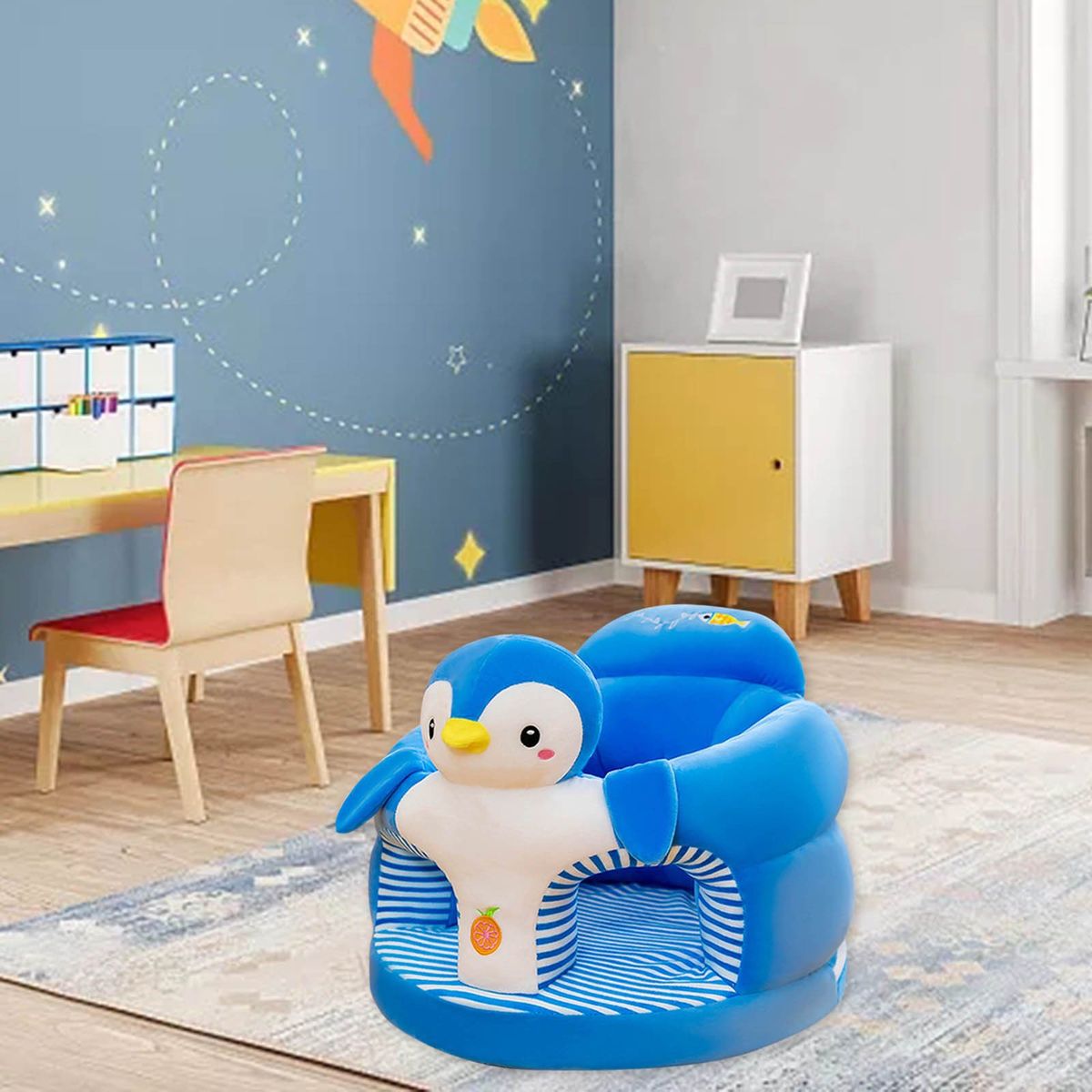 Toys BABY CHAIR Baby Learning To Sit On Sofa Child Sofa Blue