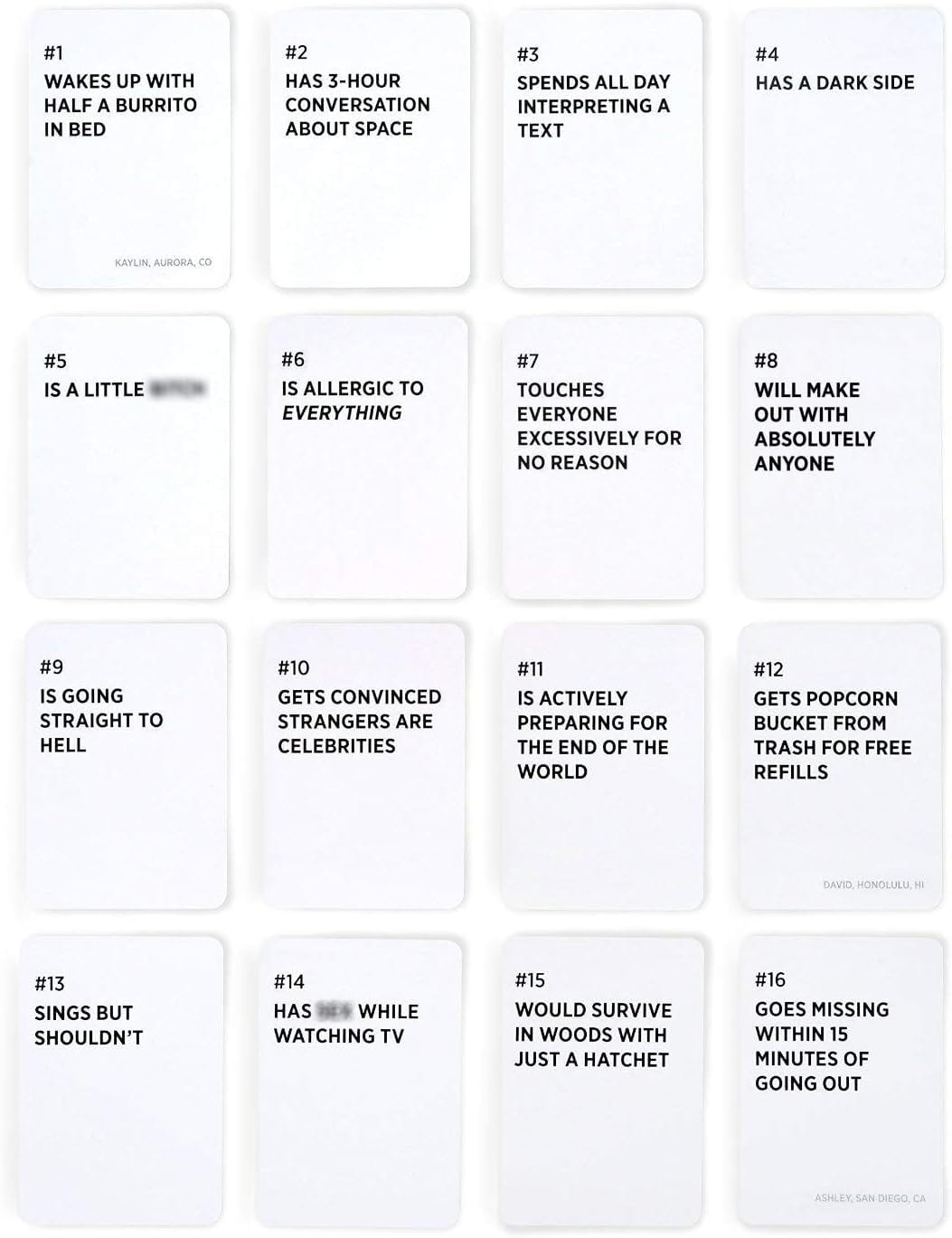 Toys Game Drunk, Stoned Or Stupid Cards Game