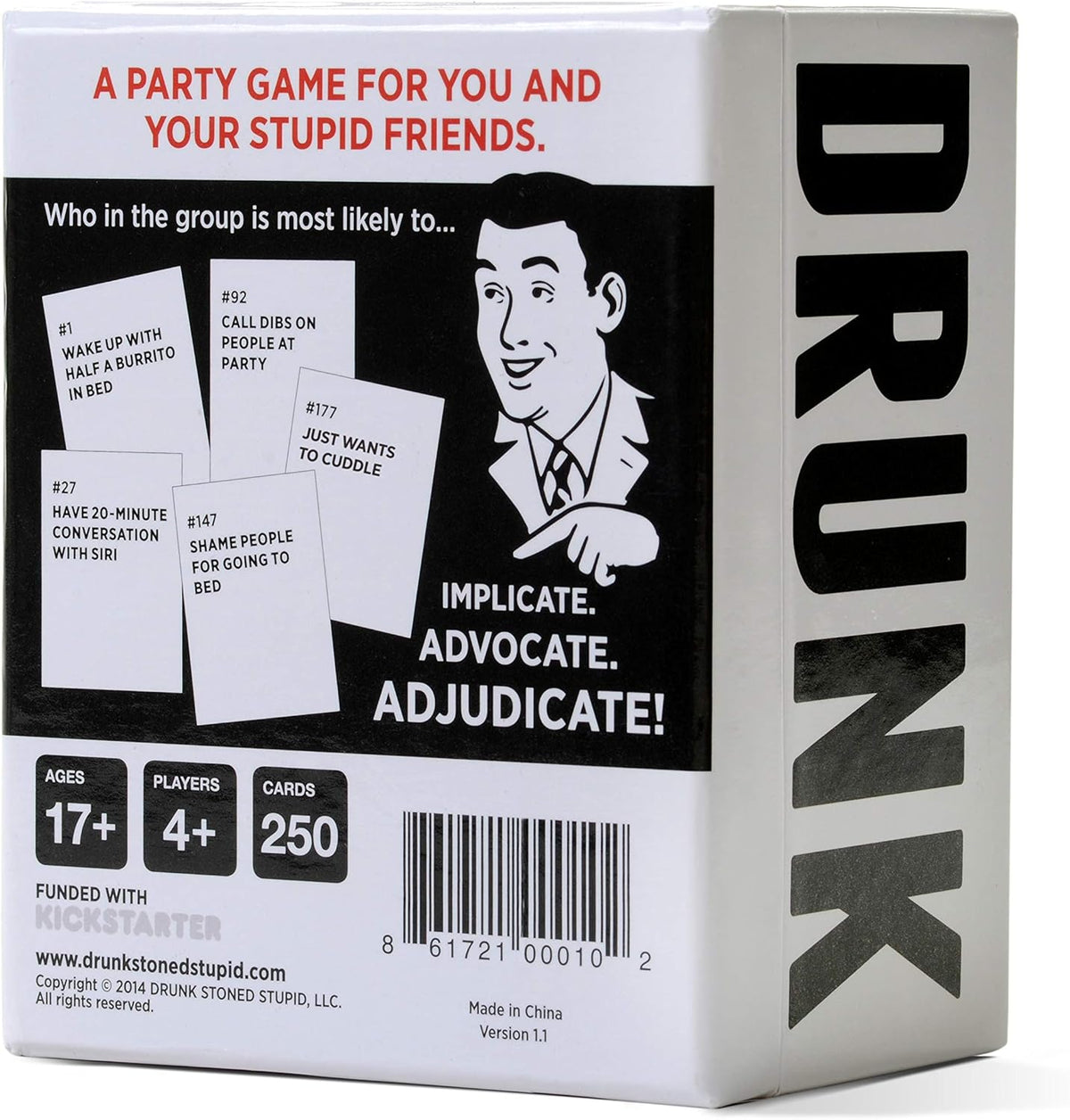 Toys Game Drunk, Stoned Or Stupid Cards Game