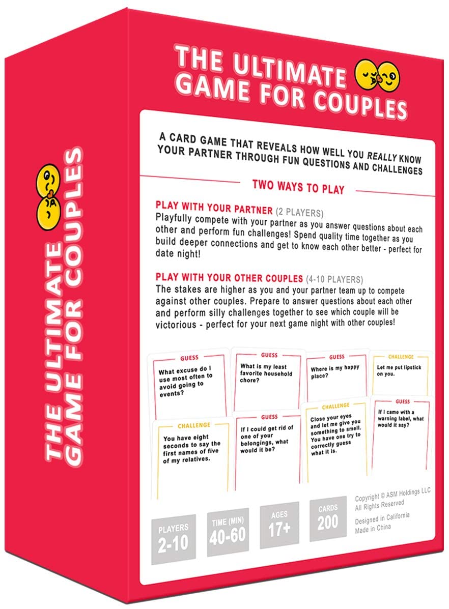 Toys Game The Ultimate Game for Couples Paper General Knowledge Card Game 0162K-3 (7881011429465)