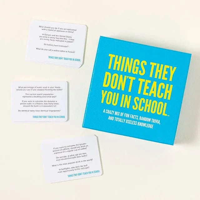 Toys Game Things They Don’t Teach You in School Cards Game 0162B-13