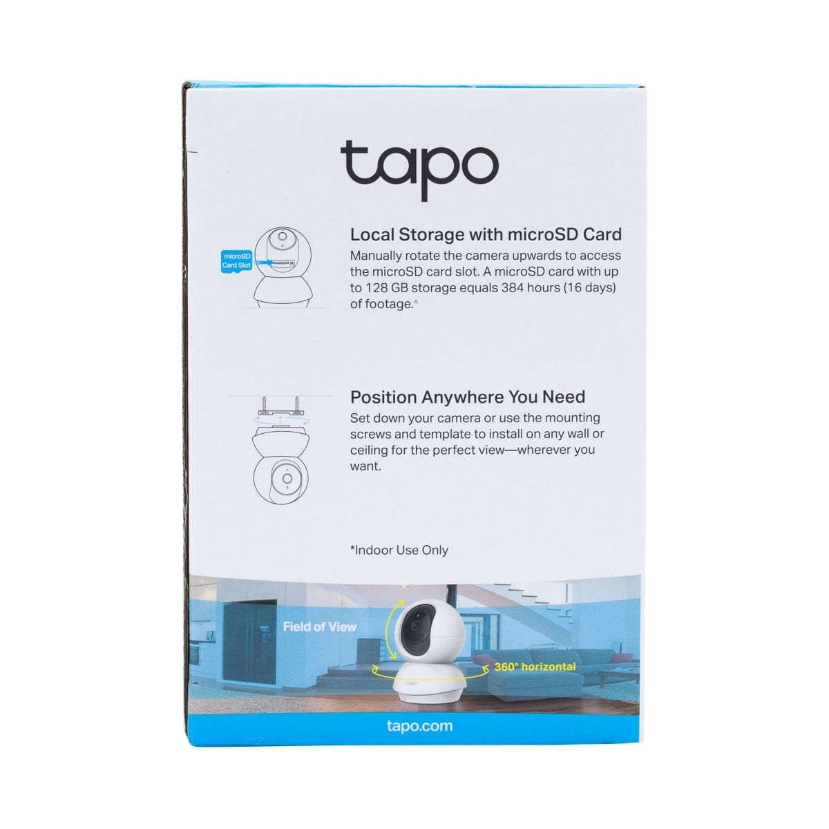 TP-LINK Security Camera TAPO C200 Pan/Tilt Home Security Wifi Camera, 1080P, Two-Way Audio (7300812996697)