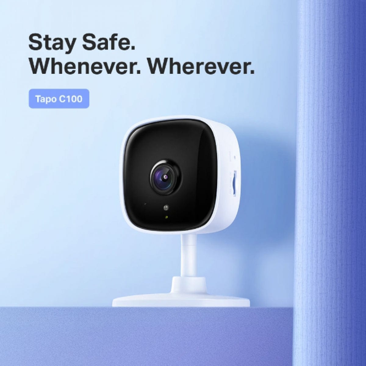 TP-LINK Security Camera TP-LINK TAPO C100 Home Security Wi-Fi Camera and Alarm (7300810834009)