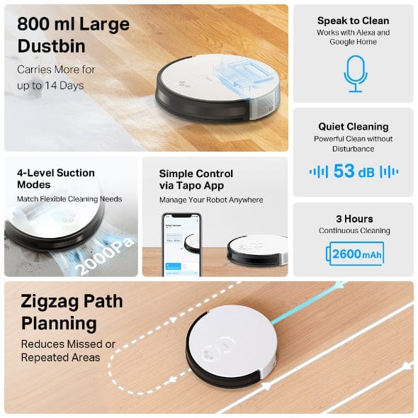 TP-LINK Vacuum Cleaner TP-Link Tapo Robot Vacuum RV10 Lite (7301148704857)