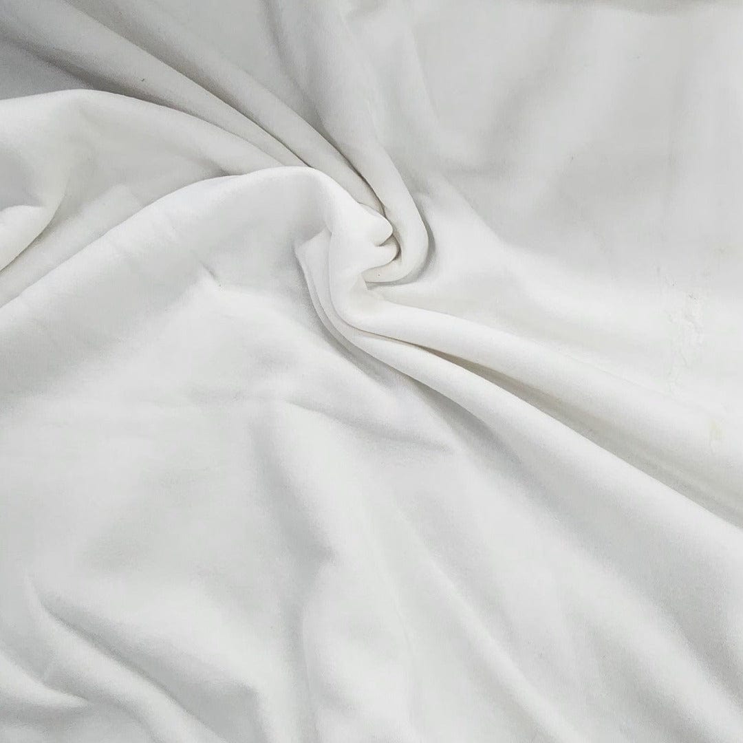 TRACKSUITING Dress Fabrics Cream Track Suiting Fabric 150cm (7562618732633)