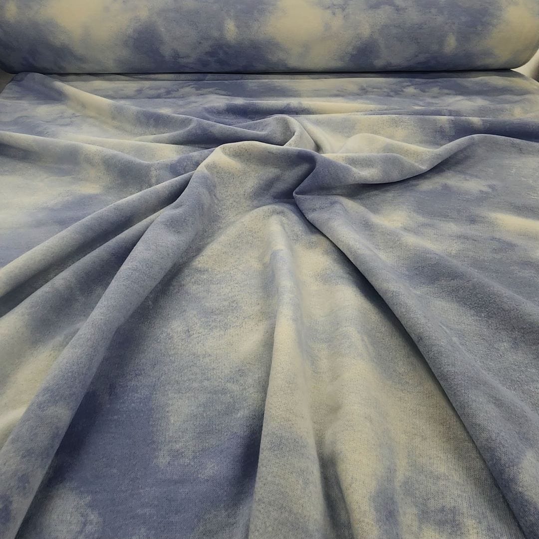 TRACKSUITING Dress Fabrics Tye Dye French Terry Fabric 150cm (7510764814425)