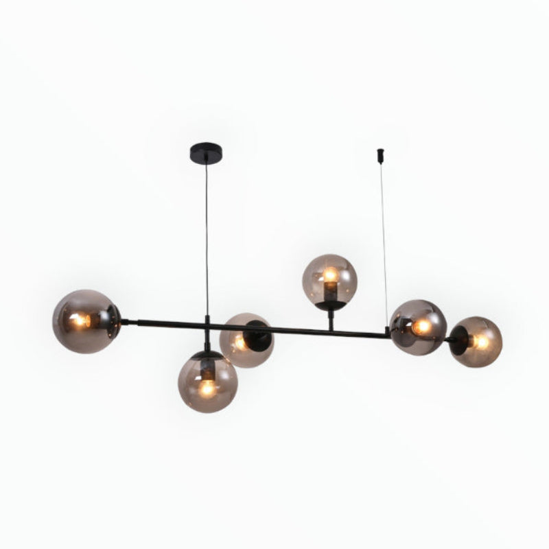 Bright Star Chandelier CH506/6 Matt Blac - MHC World