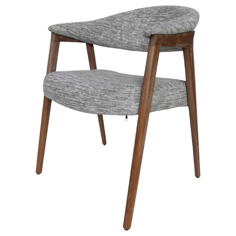 Dining Chair JY6410Q-M2 White Wash Wood&Grey