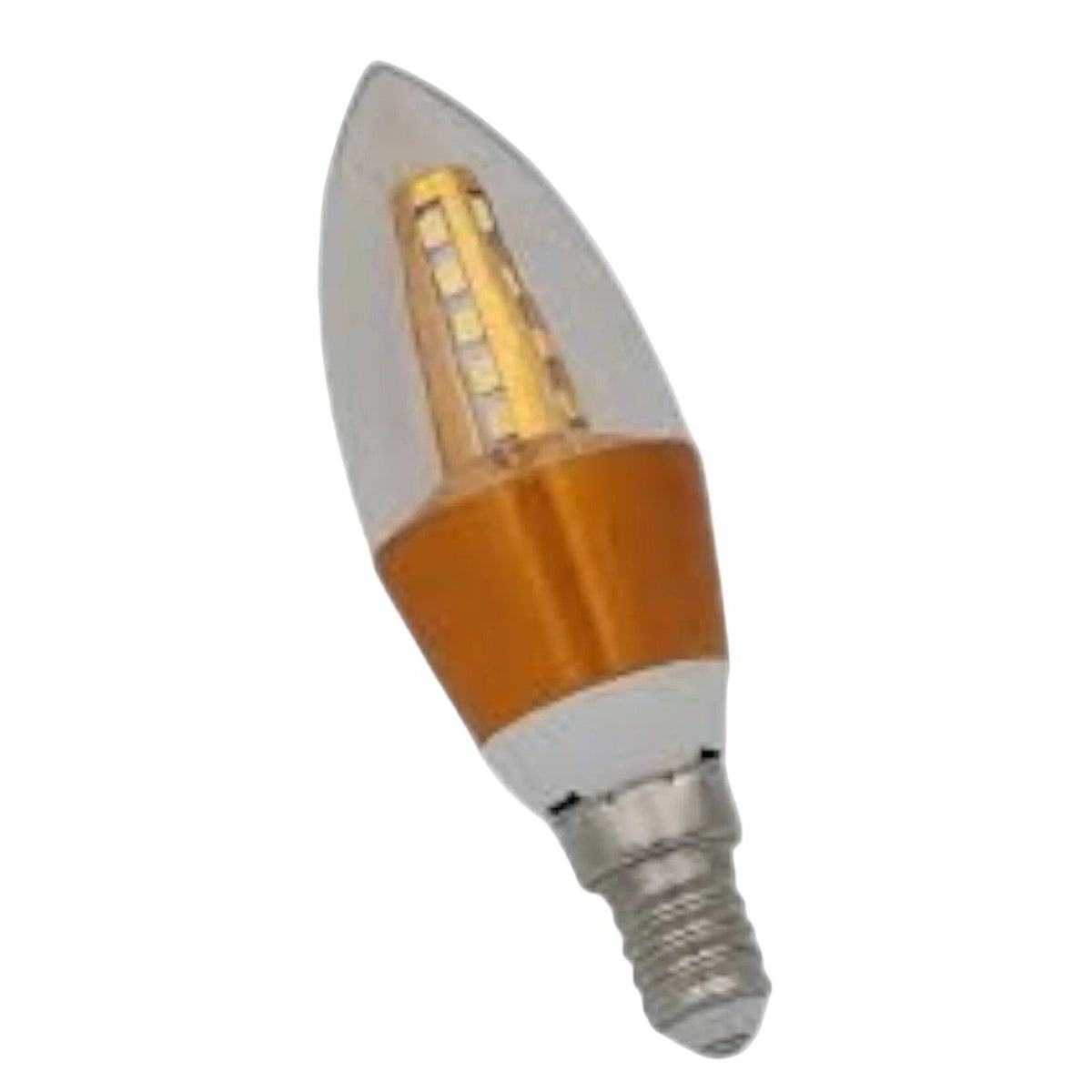 LED Candle Gold Bulb 3W.