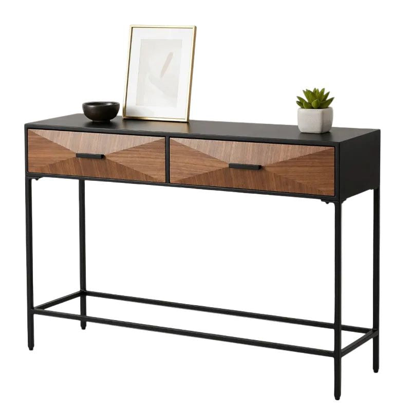 Avery Console Wood & Mental.
