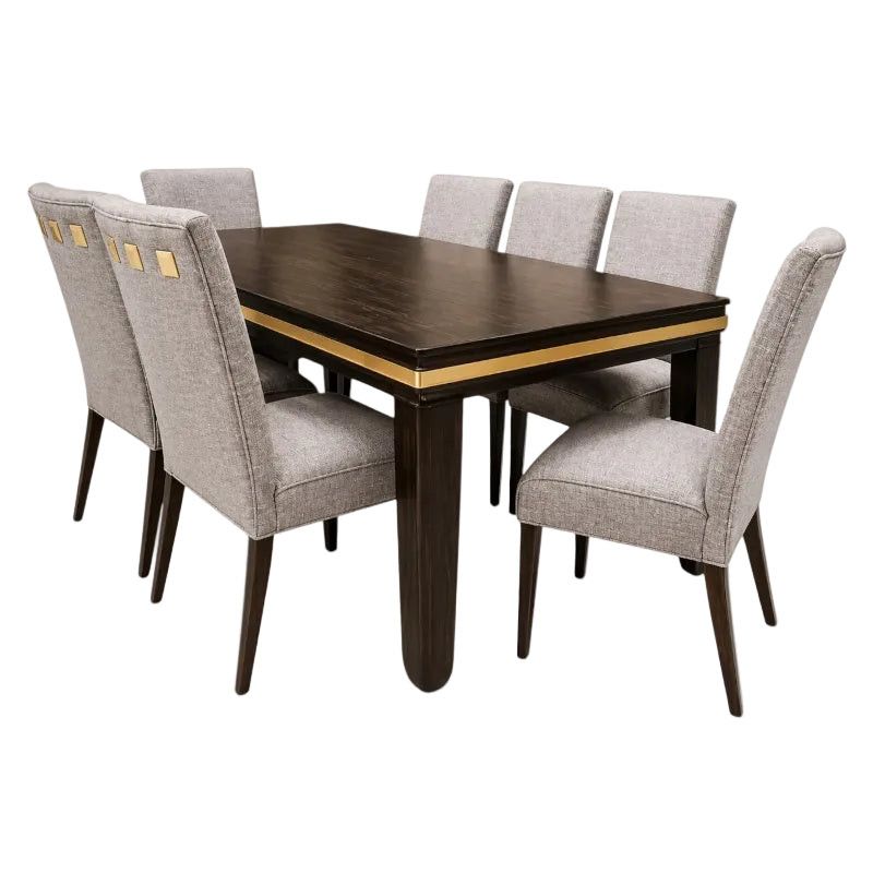 Kalahari Gold Dining Set Walnut 9pc.