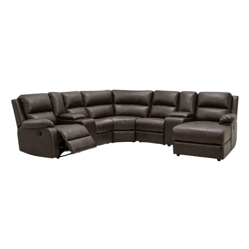 Lennox Corner Suite Brown 5pc.