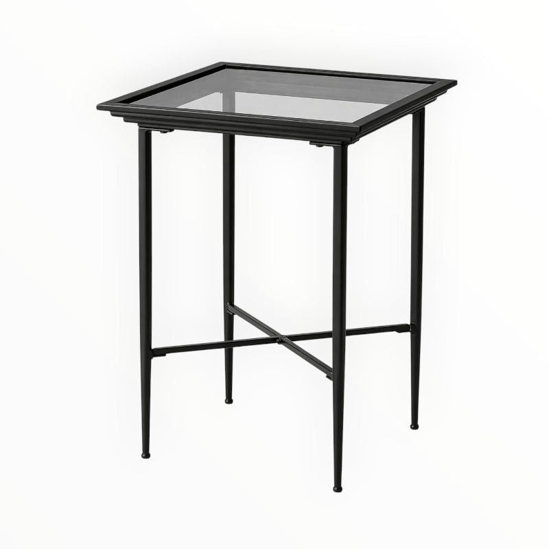 Sadie Side Table Metal & Glass.