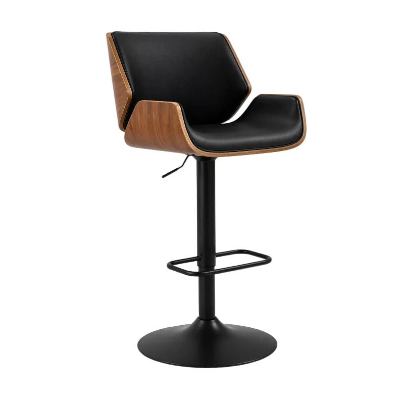 Jost Bar Stool Blk Walnut Wood Pu Black JY-1087.