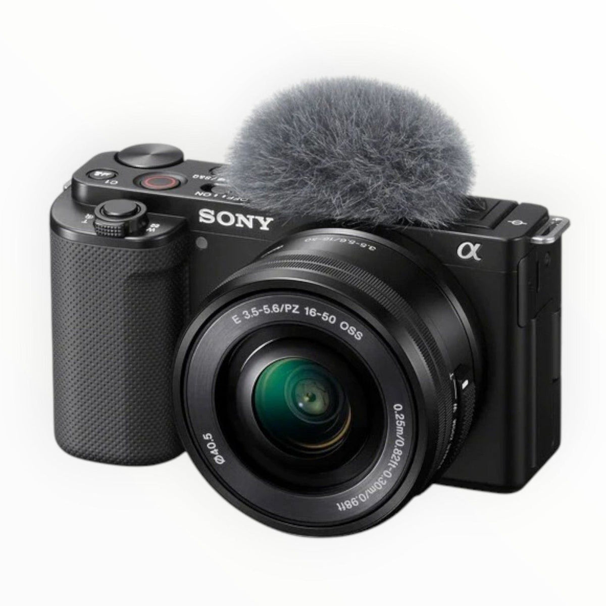 Sony Alpha ZV-E10 Mirrorless Camera with 16-50mm Lens (Black).