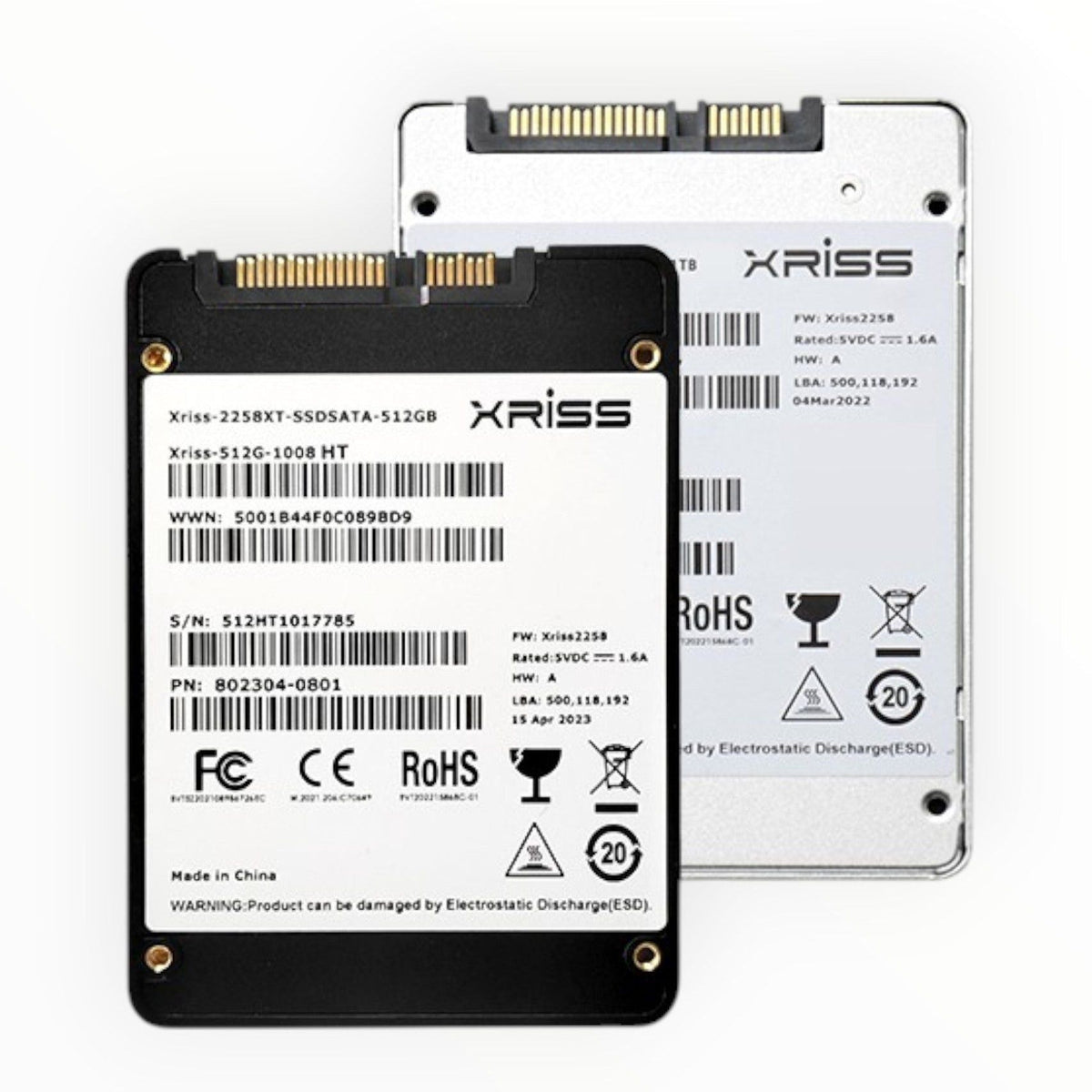 XRISS Hard Drive 2.5in 512Gb SSD.