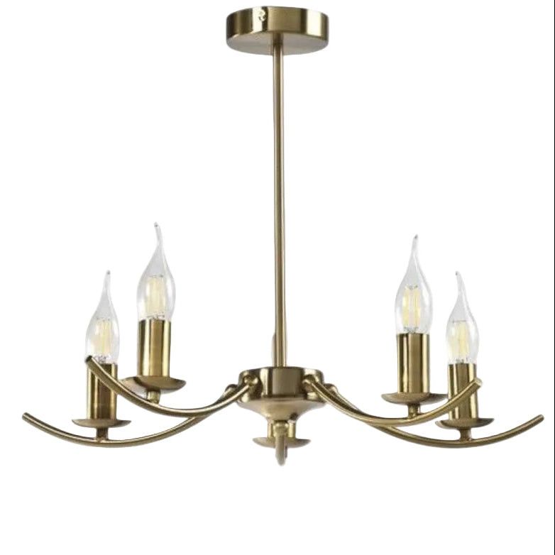 Brightstar CH396/5 GOLD Metal Chandelier.