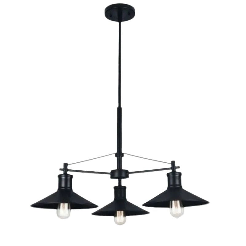 Brightstar CH529/3 BLACK Metal Chandelier.