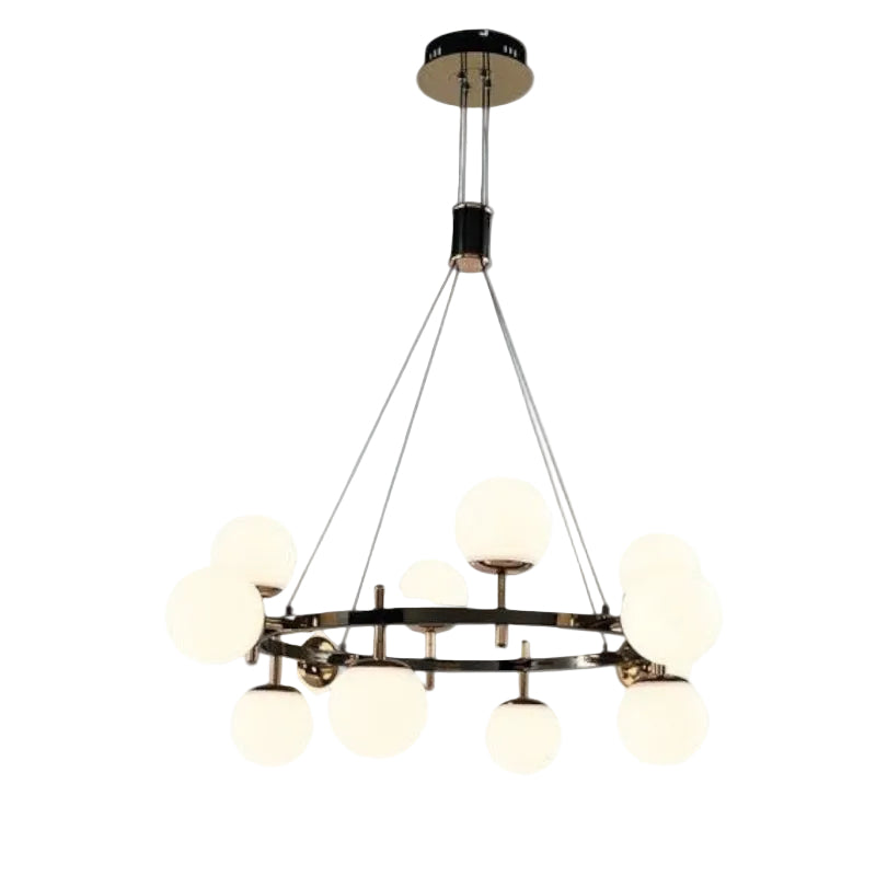 Brightstar CH397/12 GUN METAL 60W LED Metal and Plastic Chandelier with 2.4G Drive Remote Control
