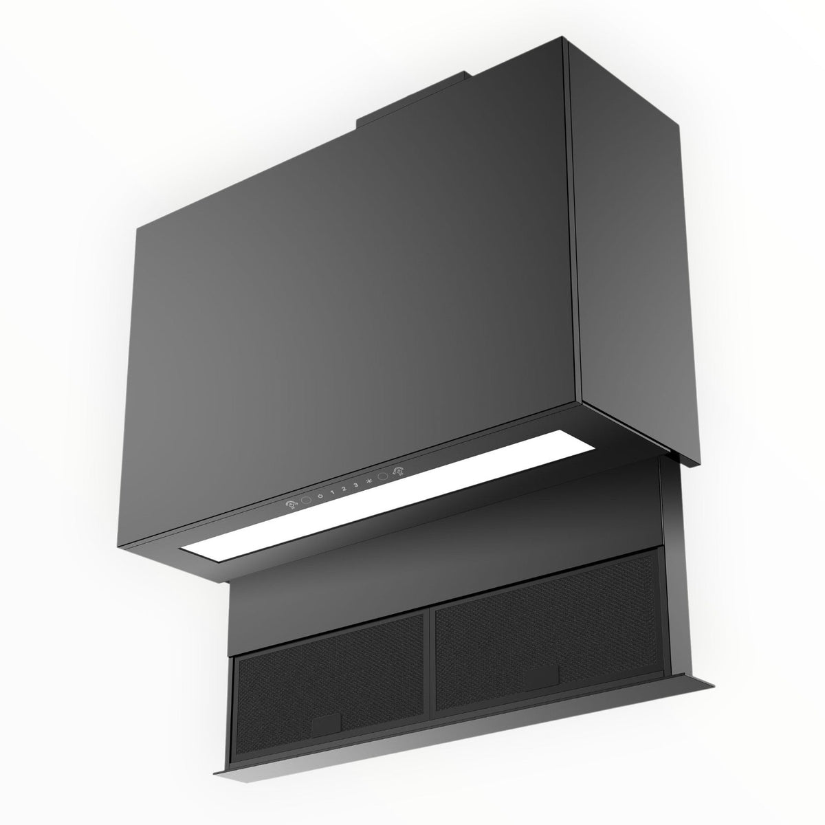 Falco 90cm Black Fully Integrated Drop Down Extractor – AR-90-761A