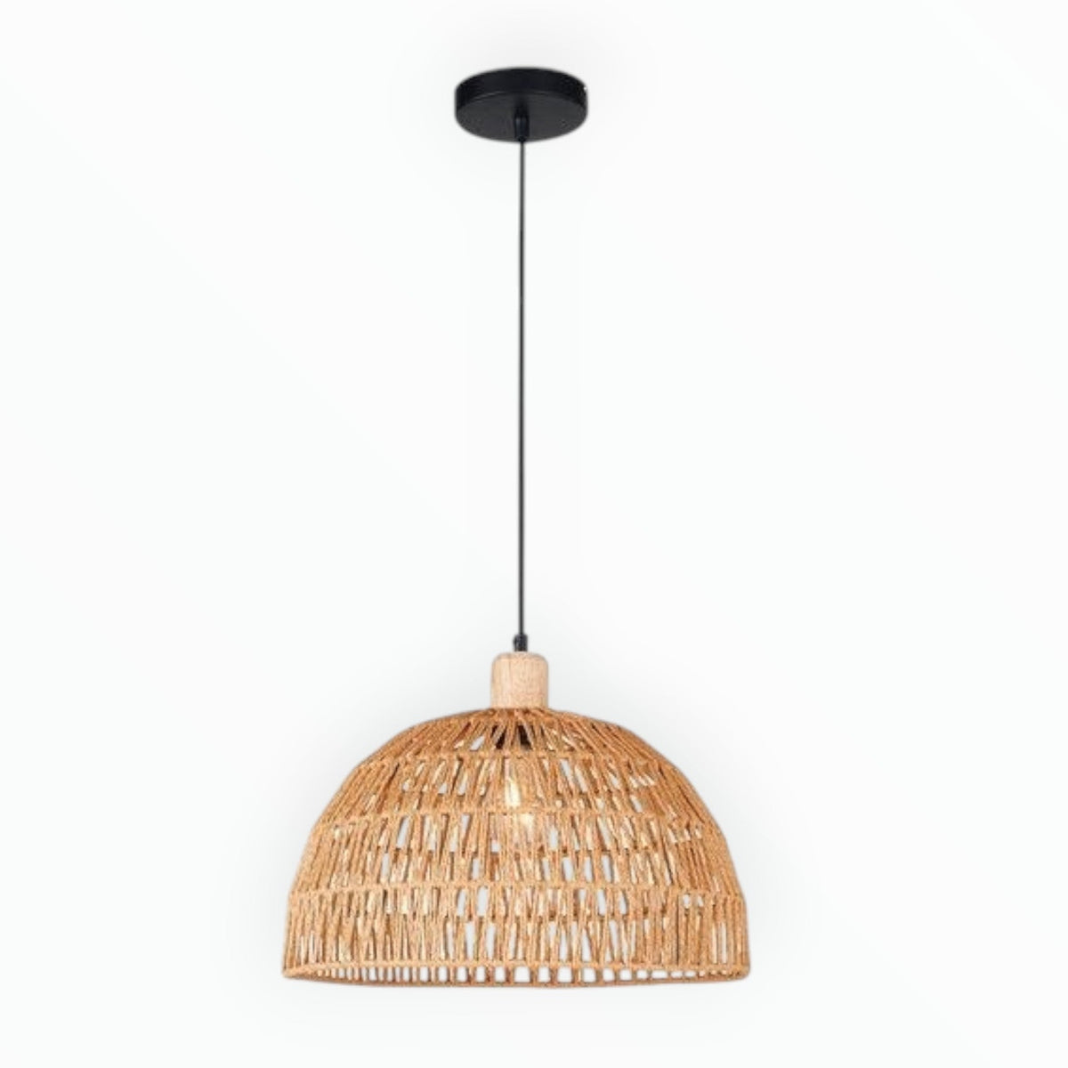 Brightstar PEN957 STRING Metal Wood and String Pendant.