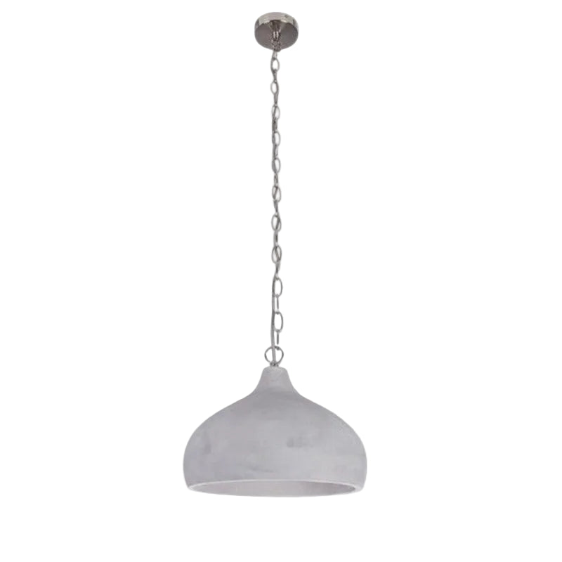 Brightstar PEN351 STONE Satin Chrome with Cement Pendant.