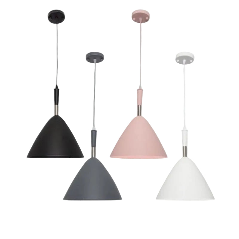Brightstar PEN607 BLACK, PEN607 GREY, PEN607 WHITE Metal Pendant (Multiple Colours/Finishes).