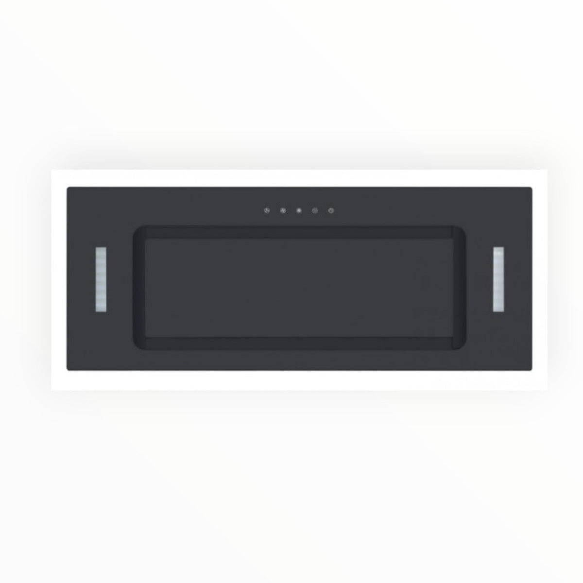 Falco 90cm Fully Integrated Black Glass Extractor FAL-90-BIG-B.