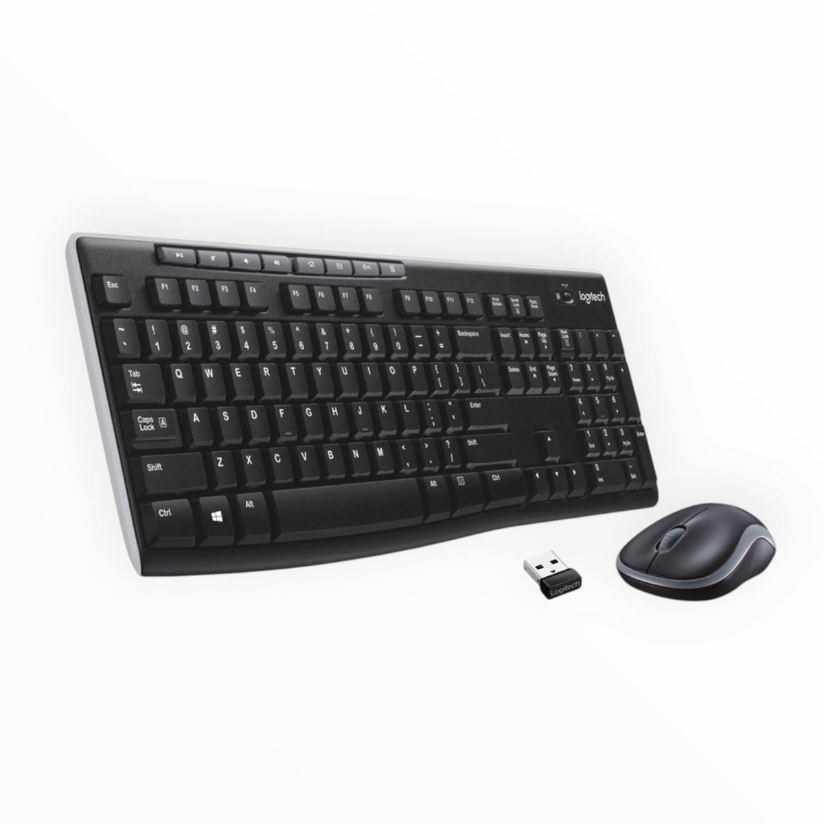 Logitech MK270 Wireless Keyboard and Mouse Combo for Windows-Black.