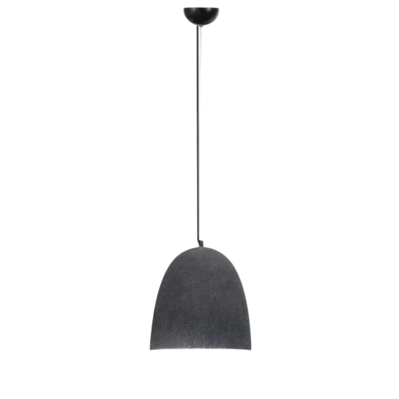 Brightstar PEN932 BLACK Metal Pendant with Ceramic Shade Black.