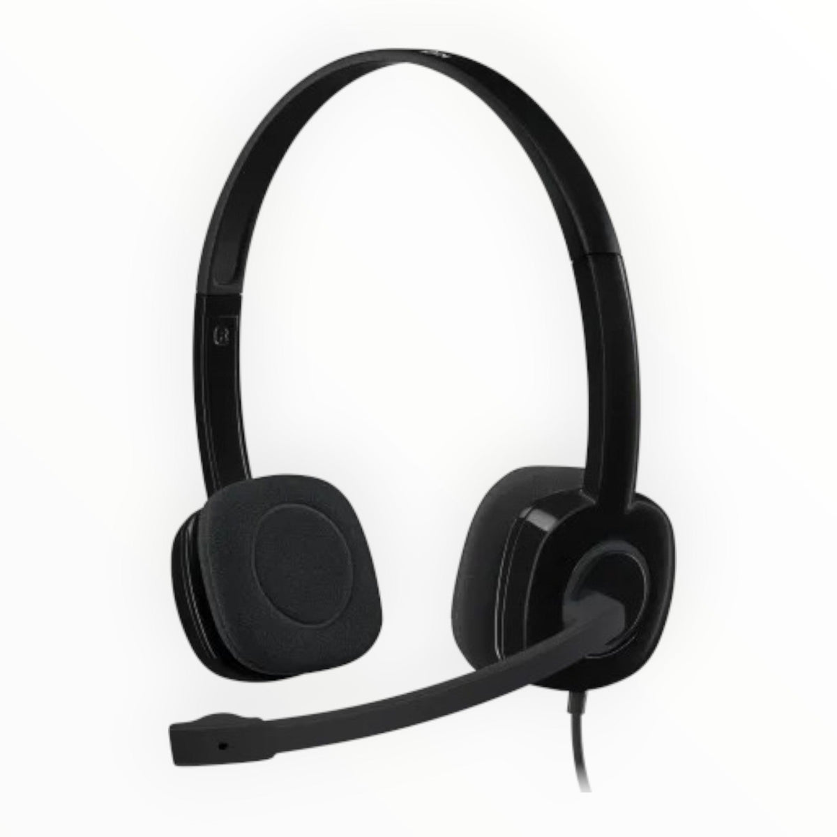 Logitech H151 3.5MM Stereo Headset, Black.