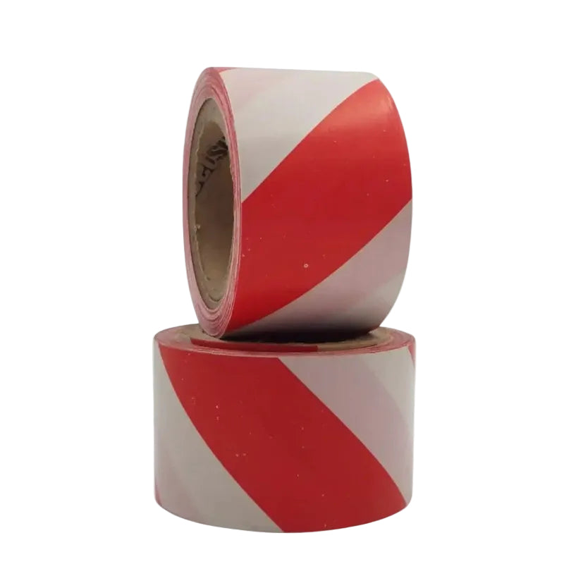 Warning Tape Red/White N506006 50mm x 200m