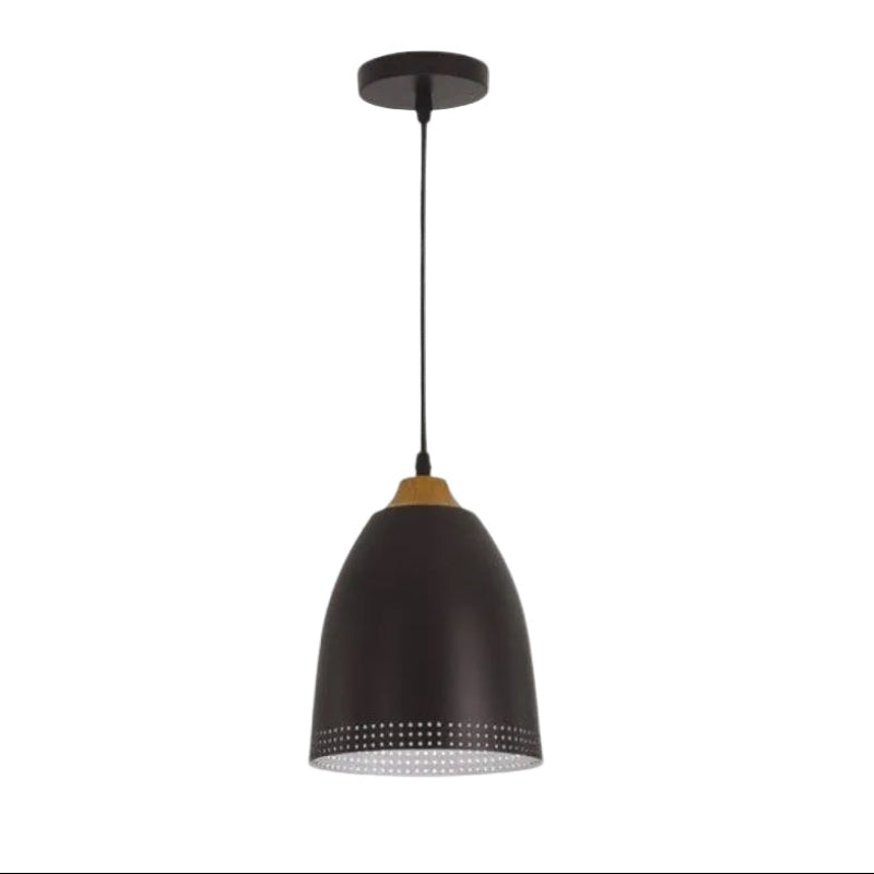 Brightstar PEN609 BROWN Metal Pendant with Wood Finish