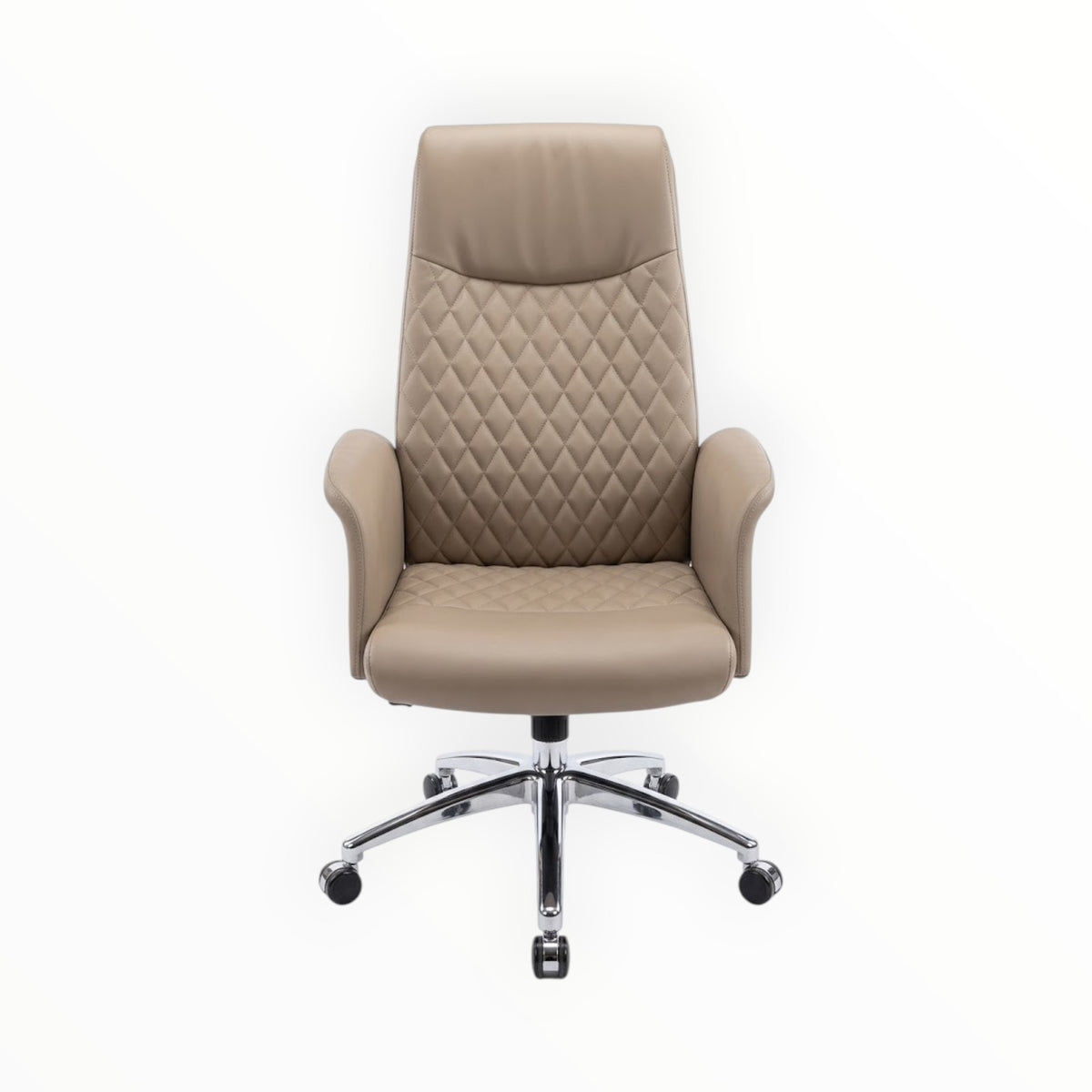 High Back Rev Chair Beige/Coffee STL5667.
