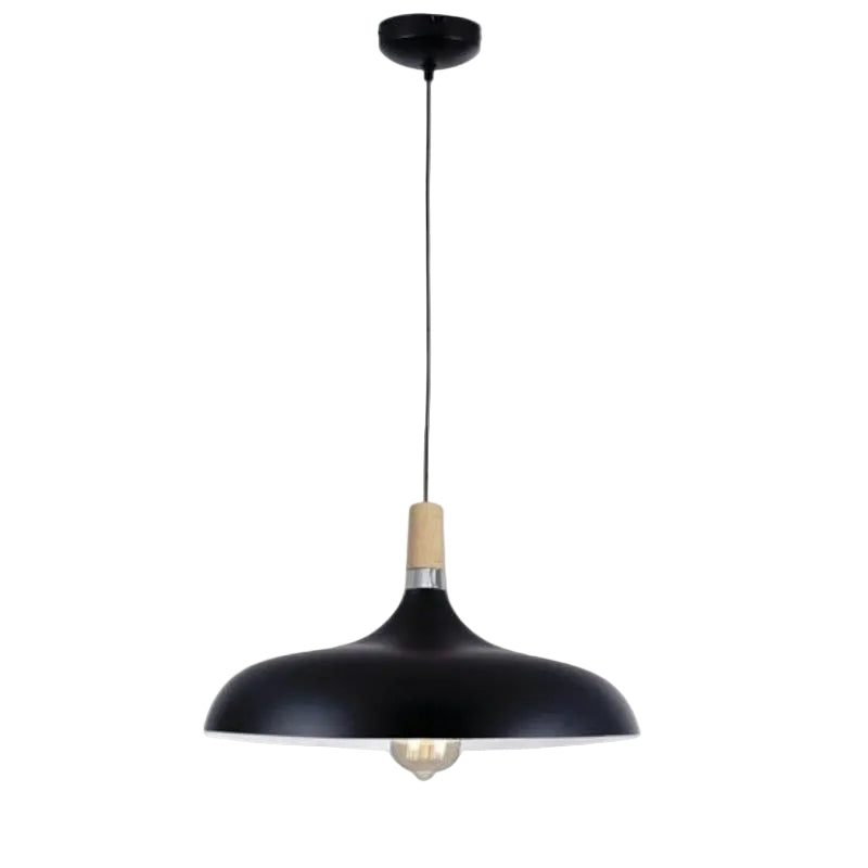 Brightstar PEN556 BLACK Metal and Wood Pendant Black