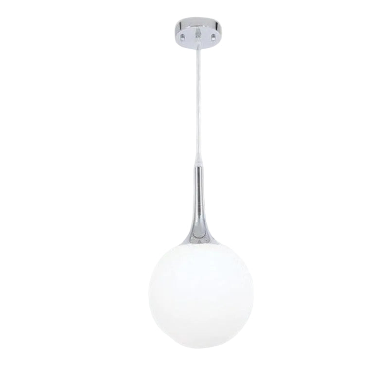 Brightstar PEN284/1 CHR Polished Chrome Pendant with Opal Glass