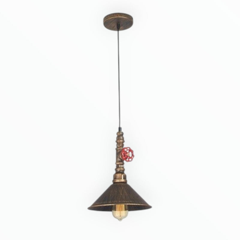 Brightstar PEN725/1 BK/GD Aluminium Pendant
