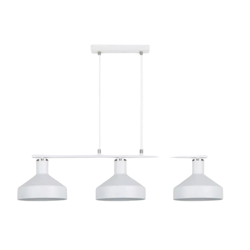 Brightstar PEN969 WHITE Metal Pendant Sand White and Satin Chrome with White Inner
